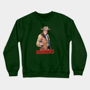 Gunsmoke - Matt Dillon - Gun - 50s Tv Show Crewneck Sweatshirt